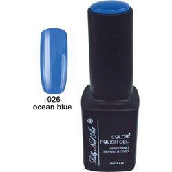 Lilly Nail Art Color Gel Ocean Blue Ημιμόνιμο Βερνίκι Νυχιών 12ml