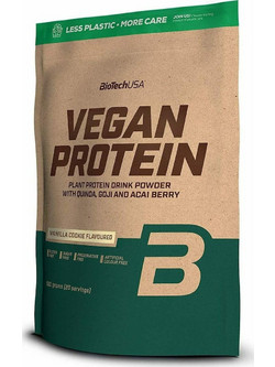 Biotech USA Vegan Vanilla Cookies Φυτική Πρωτεΐνη Χωρίς Λακτόζη & Γλουτένη 500gr