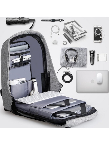 Mark Ryden MR5815-17 Αδιάβροχο Backpack Laptop 15.6" Grey / Black