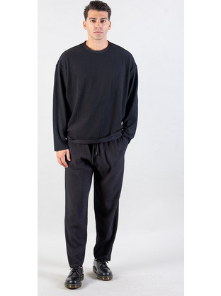 Set Crewneck & Παντελόνι Peak A Side Μαύρο