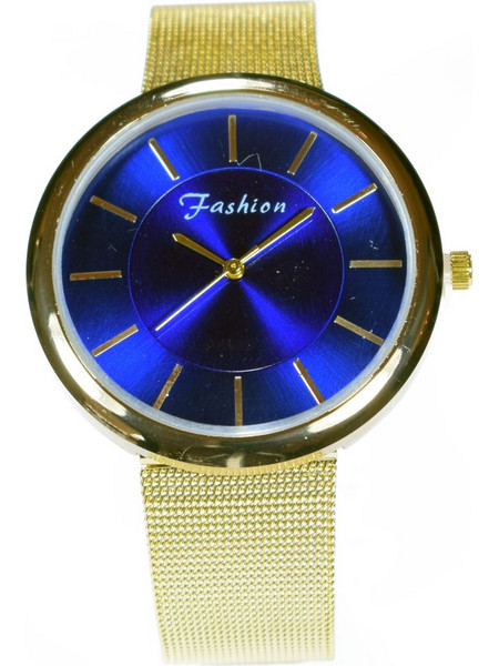 Ρολόι Fashion με χρυσή κάσα, μπρασελέ και σκούρο μπλε καντράν (BZ-WT-00029)