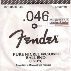 Fender Χόρδη 46 Χορδή Ηλεκτρικής Κιθάρας Nickel Plated Steel 46"