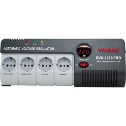Vmark RVK-1000 Σταθεροποιητής Τάσης Relay 1000VA με 4 Πρίζες Schuko