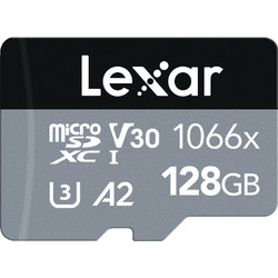 Lexar 1066x microSDXC 128GB Class 10 U3 V30 UHS-I A2