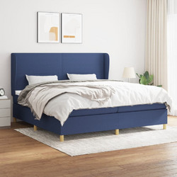 vidaXL Κρεβάτι Boxspring Υφασμάτινο με Στρώμα 200x200cm 3128395