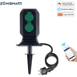 Zemismart Outdoor EU WiFi Smart Power Socket Waterproof Plug and Socket working with Amazon Echo (ZMOP)
