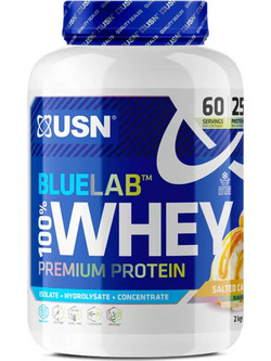 USN BlueLab 100% Whey Premium Protein Salted Caramel Πρωτεΐνη Ορού Γάλακτος Γράμμωσης 2kg