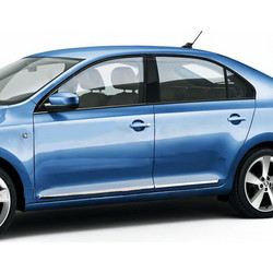 SKODA RAPID 4D 2012+ ΠΡΟΣΤΑΤΕΥΤΙΚΗ ΦΑΣΑ ΠΟΡΤΑΣ ΠΛΑΣΤΙΚΟ ΧΡΩΜΙΟ ΑΥΤΟΚΙΝΗΤΟΥ - 8 ΤΕΜ