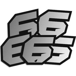 ΑΥΤΟΚΟΛΛΗΤΑ ΜΗΧΑΝΗΣ MOTOCROSS & ENDURO RACING Νo. 6 ΑΣΗΜΙ UFO AD02481-S6