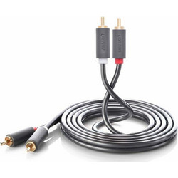 Καλώδιο Ugreen Audio 2 x RCA M/M 2m Black 10518