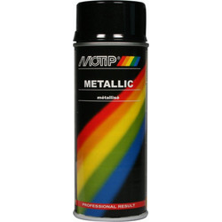 Motip Metallic Σπρέι Βαφής Black Μεταλλιζέ 400ml
