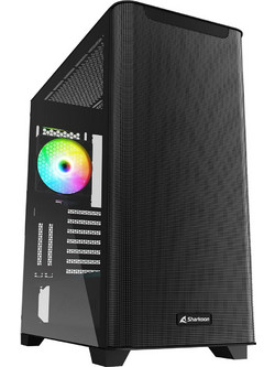Sharkoon M30 RGB Black Gaming Midi Tower Κουτί Υπολογιστή RGB με Πλαϊνό Παράθυρο