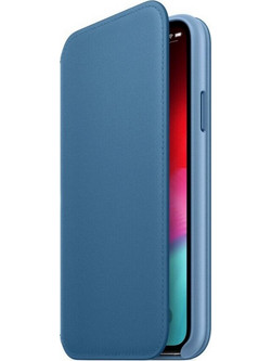 Θήκη Γνήσια Apple Δερμάτινη πορτοφόλι για APPLE iPhone X/XS - Cornflower ΜΠΛΕ - MVFD2ZM/A
