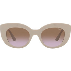 Vogue VO5480/S 3049/68 Γυναικεία Γυαλιά Ηλίου Cat Eye Κοκάλινα Λευκά με Καφέ Degradee Φακό
