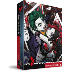 Puzzle DC Comics Joker & Harley Quinn Manga 3D 100 Κομμάτια