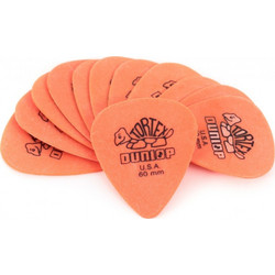 Dunlop Πένες Κιθάρας Tortex Standard Pick Πάχους 0.60mm Σετ 12τμχΚωδικός: 418P060
