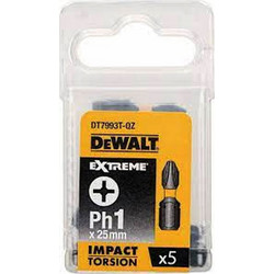 Dewalt Μύτη PH1 x 25mm (5τεμ) - DT7993T