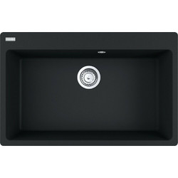 Franke Centro CNG 610-73 Matt Black Ένθετος Νεροχύτης Γρανίτη Ματ 78x50cm