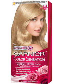 Garnier Color Sensation 9.13 Κρυστάλλινο Ξανθό Μόνιμη Βαφή Μαλλιών 40ml