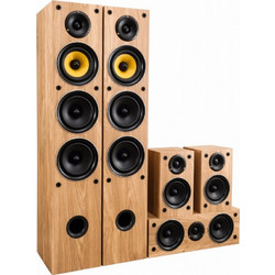 Taga Harmony TAV-506 v.2 Πλήρες Set Home Cinema 5.0 120W Oak