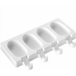 Silikomart GEL01 Φόρμα Ζαχαροπλαστικής Σιλικόνης για Παγωτό / Γρανίτα 7.3x3.8x1.8εκ. 4 τμχ 23344092