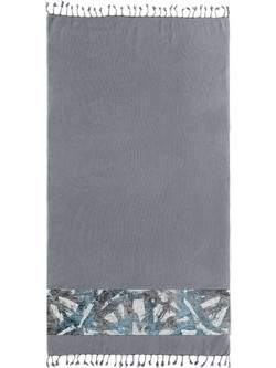 Guy Laroche Pestemal 16 Πετσέτα Παρεό Θαλάσσης Ανθρακί 90x170cm