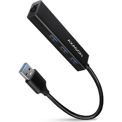 Axagon HMA-GL3A USB Hub 3.0 USB-A με 4 Θύρες USB-A / Ethernet