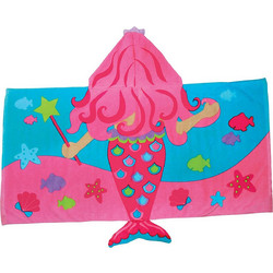 Stephen Joseph Mermaid Παιδικό Πόντσο Θαλάσσης Φούξια 60x117cm SJ100428