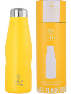 Estia Travel Flask Save The Aegean Yellow 500ml