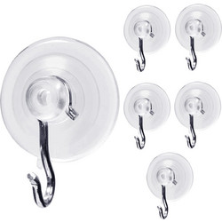 Γαντζάκια με βεντούζα 6pcs