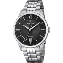 Festina Ανδρικό Ρολόι Χρονογράφος με Ασημί Μεταλλικό Μπρασελέ F20425/3