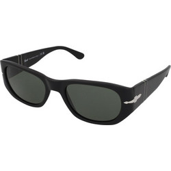 Persol PO3307S 95/31 Γυαλιά Ηλίου Ορθογώνια Κοκάλινα Μαύρα με Πράσινο Polarized Φακό