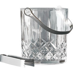 Aida - Harvey ice-bucket w/handle + tong (80368) / Home and Kitchen