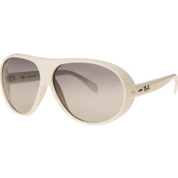 Ray-Ban RB4112 671/8G Ανδρικά Γυαλιά Ηλίου Aviator Κοκάλινα Λευκά με Μαύρο Degradee Φακό