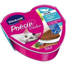 Vitakraft Poesie Creation with Salmon & Spinach in Jelly 85gr