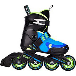 Micro CosmoInline Αυξομειούμενα Rollers Παιδικά Μαύρα Μπλε