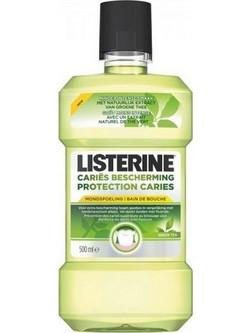 Listerine Protection Caries Green Tea Στοματικό Διάλυμα Κατά της Πλάκας 500ml