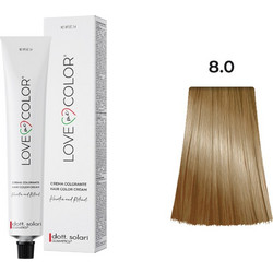 Dott. Solari Love Me Color 8.0 Ξανθό Ανοιχτό Μόνιμη Βαφή Μαλλιών 100ml