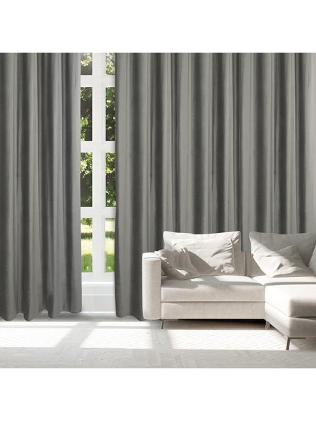 Das Home Κουρτίνα Συσκότισης Βελουτέ με Τρουκς 140x270 2230