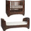 Leander Classic Πολυμορφική Κούνια για Στρώμα 66x116cm Walnut