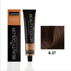 Lorvenn Beauty Color 6.37 Ξανθό Σκούρο Ντορέ Μόνιμη Βαφή Μαλλιών 70ml