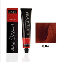 Lorvenn Beauty Color 8.64 Ξανθό Ανοιχτό Κόκκινο Χάλκινο Μόνιμη Βαφή Μαλλιών 70ml