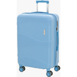 Bartuggi 712-80123 Βαλίτσα Μεσαία 67x45x30cm με 4 Ρόδες Γαλάζια