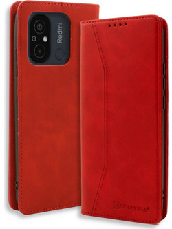 Bodycell PU Leather Book Red (Xiaomi Redmi 12C)