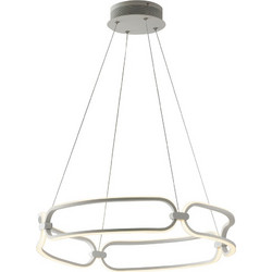 LUCE Ambiente Infinity Κρεμαστό Φωτιστικό Οροφής Μονόφωτο LED με Φυσικό Λευκό Φως Λευκό 8031414869060