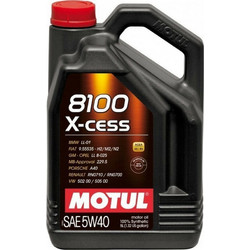 Motul 8100 X-Cess Συνθετικό Λάδι Αυτοκινήτου 5W-40 5lt