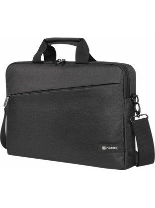 Natec Beira Τσάντα Laptop Ώμου 15.6" Black