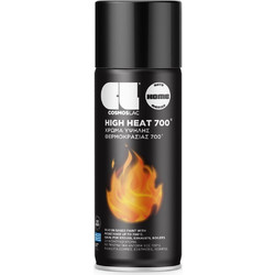 Cosmoslac High Heat Σπρέι Βαφής Θερμοκρασίας Μαύρο 400ml