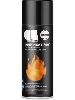 Cosmoslac High Heat Σπρέι Βαφής Θερμοκρασίας Μαύρο 400ml