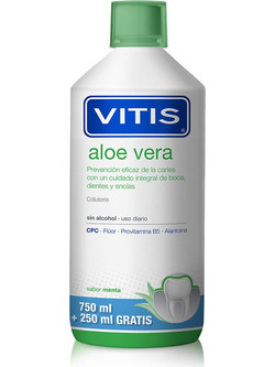Vitis Aloe Vera Στοματικό Διάλυμα για Προστασία Ούλων Κατά της Πλάκας 1lt
